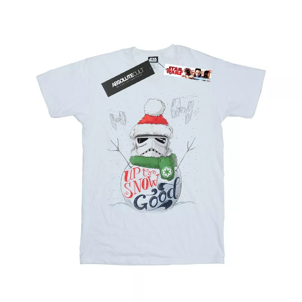 STAR WARS - Up To Snow Good TShirt, 152-158, Weiss