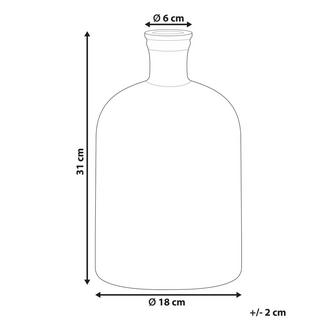 Beliani Dekovase aus Glas Modern PULAO  