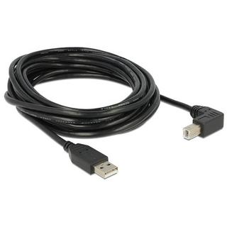 DeLock  5m, USB 2.0-A - USB 2.0-B cavo USB USB A USB B Nero 