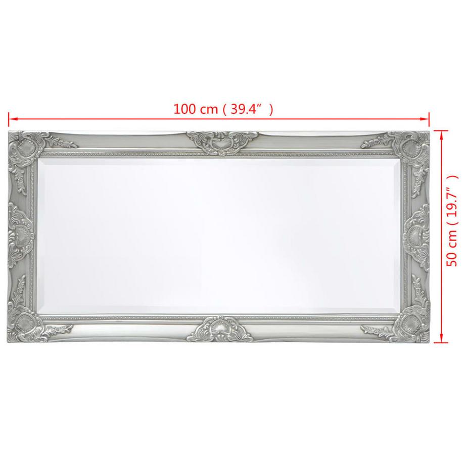 VidaXL Miroir mural bois  