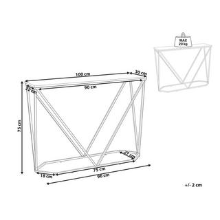 Beliani Console en MDF Moderne HAZEN  