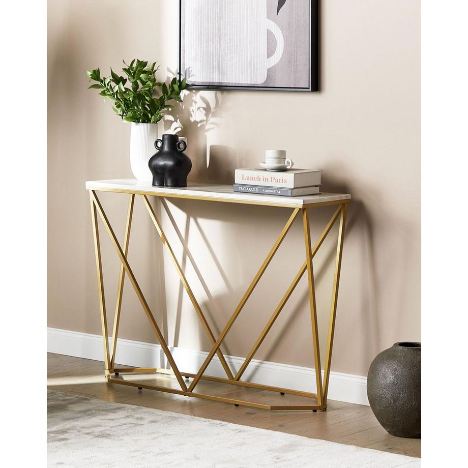 Beliani Konsolentisch aus MDF-Platte Glamourös HAZEN  