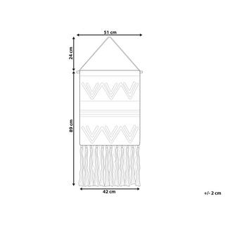 Beliani Decorazione da parete in tessuto en Cotone Boho FAZILPUR  