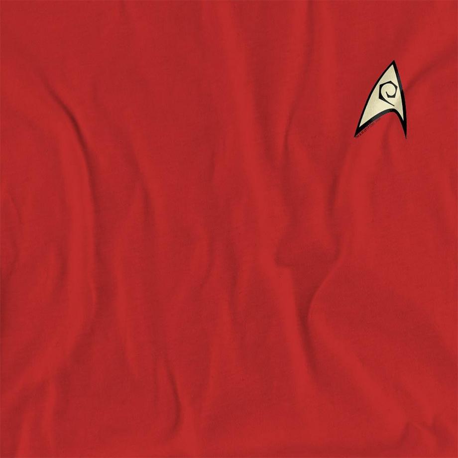 Star Trek Maglietta Uniforme Ingegneria Lamina  