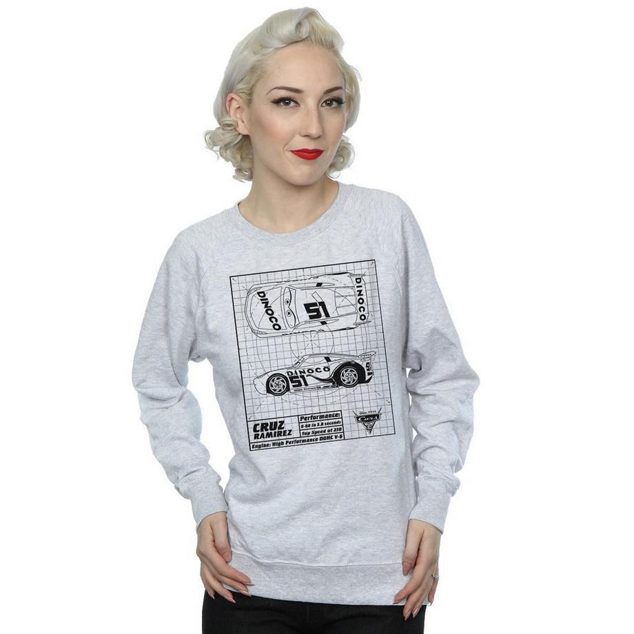 Disney Cars Imprimé Sweatshirt Coupe Slim  