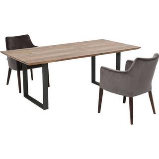 KARE Design Table Symphony acier brut 200x100cm  