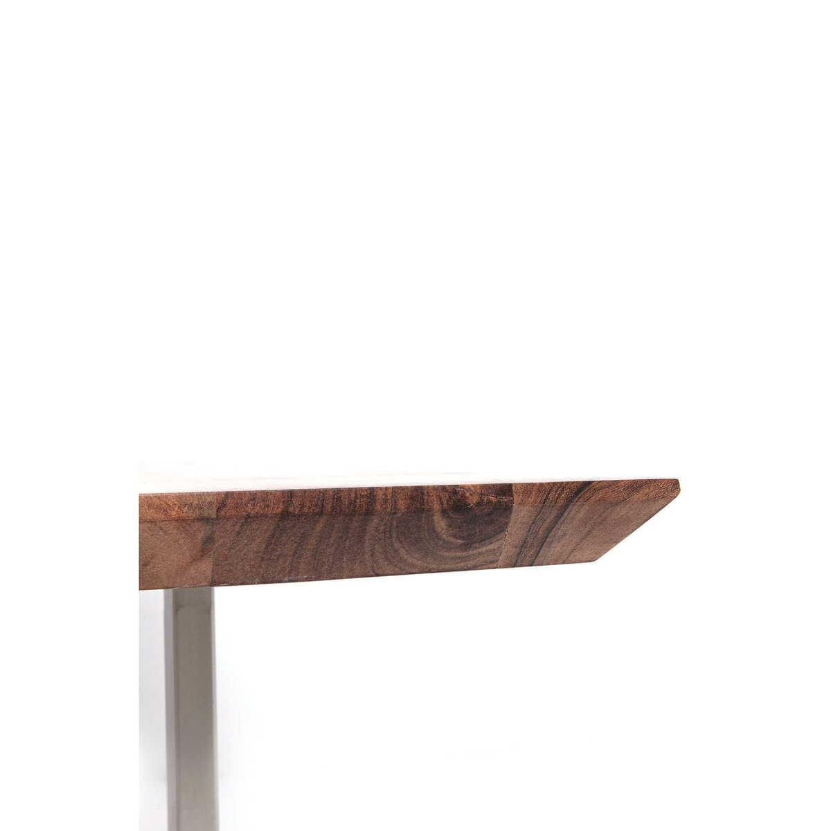 KARE Design Table Symphony acier brut 200x100cm  