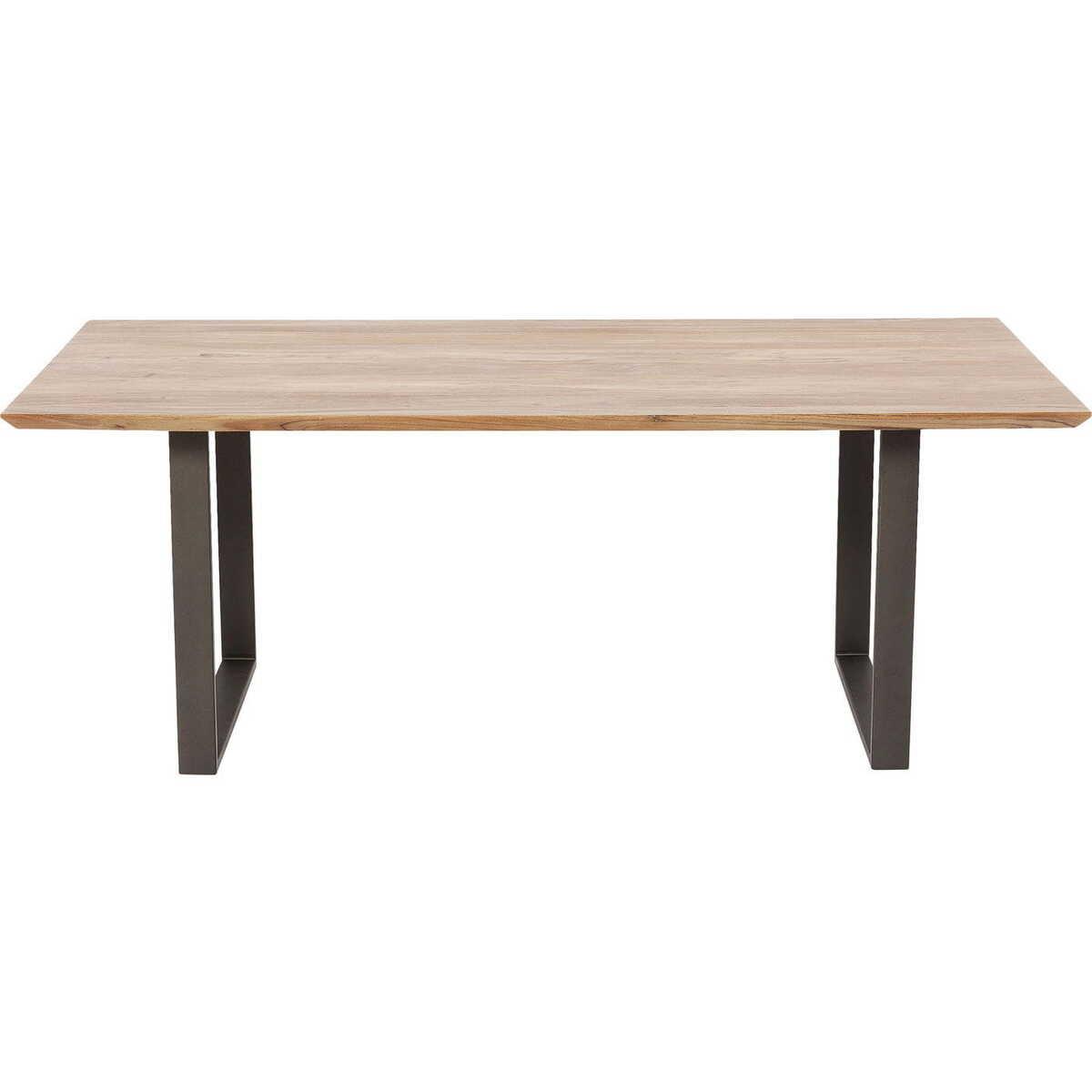 KARE Design Table Symphony acier brut 200x100cm  