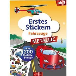 ARS EDITION  Erstes Stickern Metallic - Fahrzeuge 