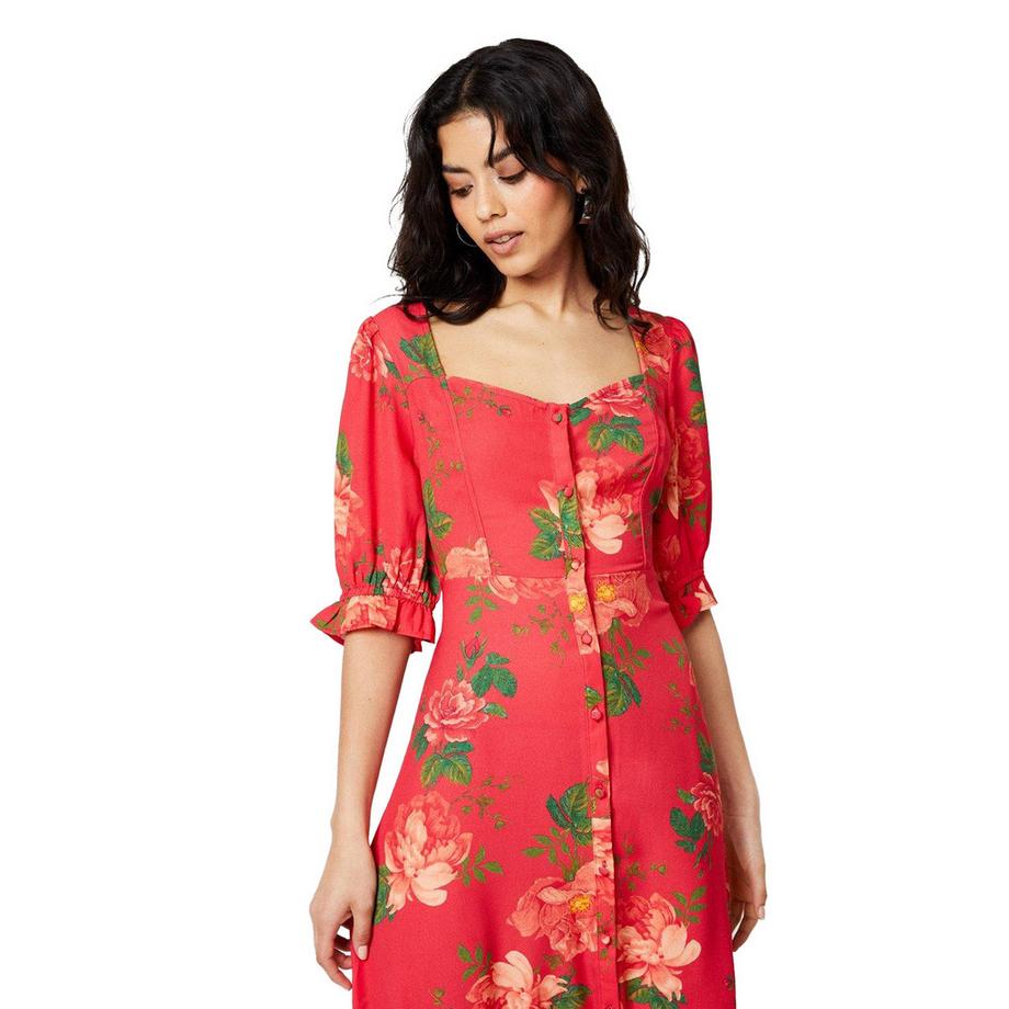 Dorothy Perkins Abito Midi Abbottonatura Floreale  