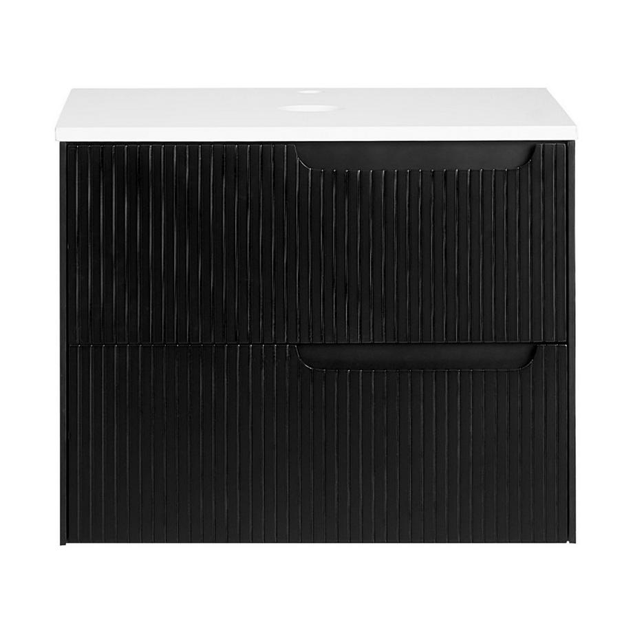 Beliani Wandmontierter Waschbeckenunterschrank aus MDF-Platte Modern QUINTELA  