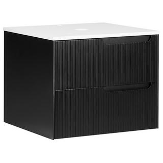 Beliani Mobile lavabo a parete en Fibra a media densità (MDF) Moderno QUINTELA  