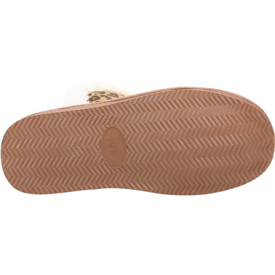Hush Puppies Ashleigh Stivaletti Pantofola Stampa Leopardata Scamosciati  