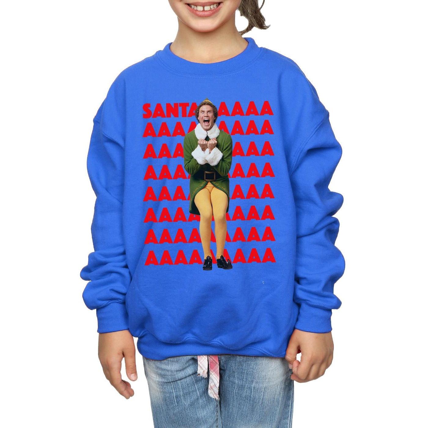 Elf  Buddy Santa Scream Sweatshirt 