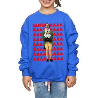 Elf  Buddy Santa Scream Sweatshirt 