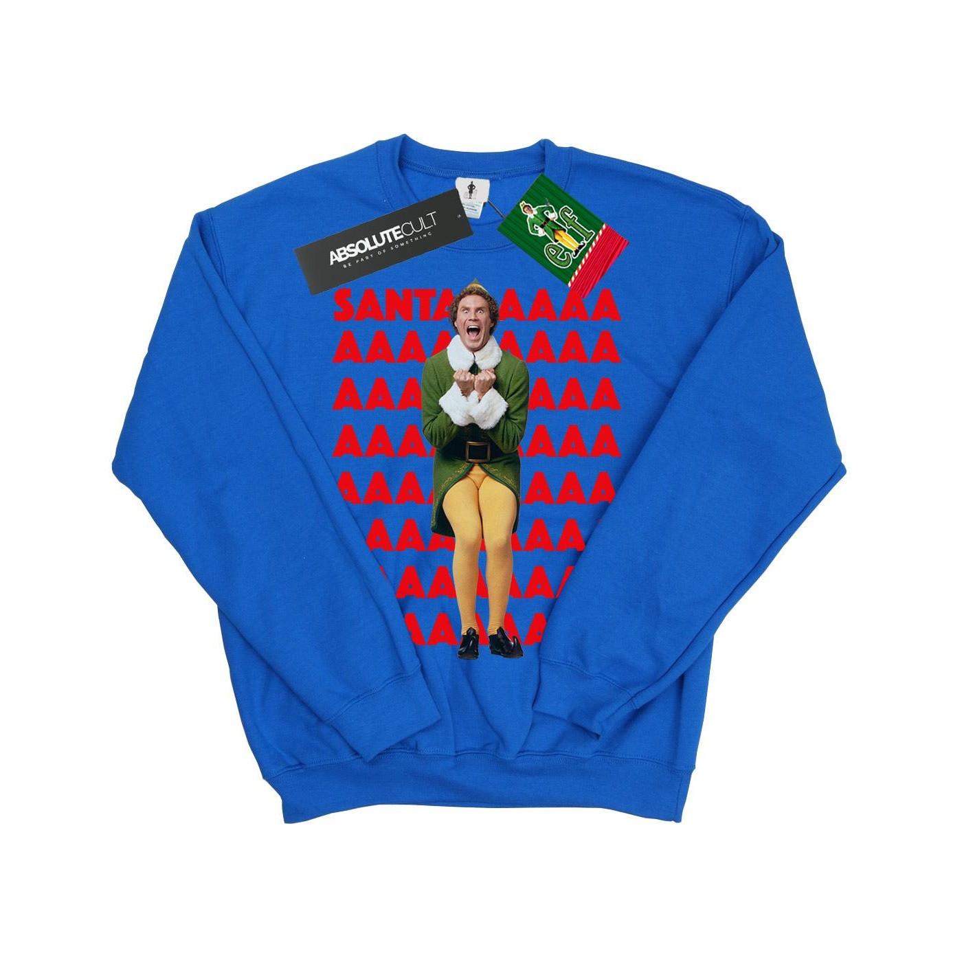 Elf  Buddy Santa Scream Sweatshirt 