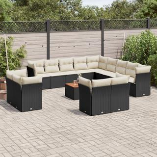 VidaXL set divano da giardino Polirattan  