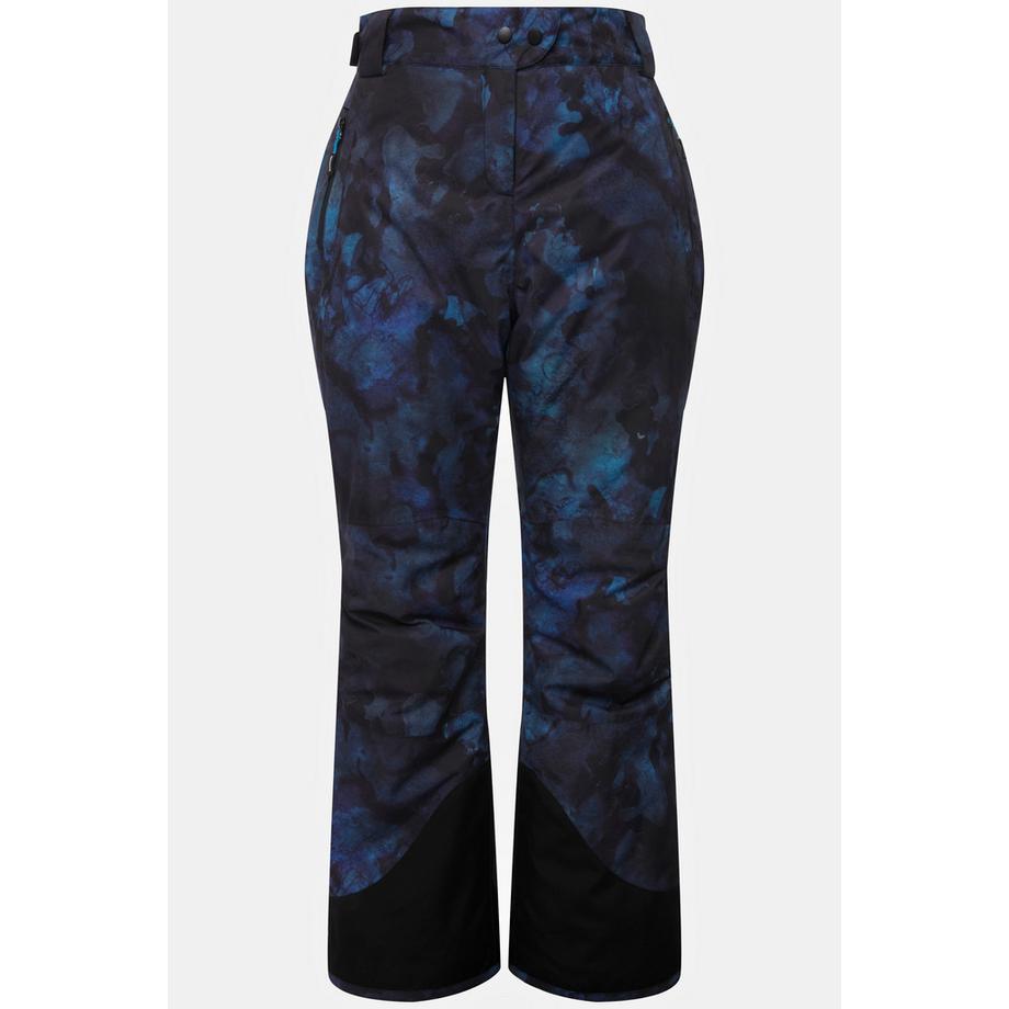 Ulla Popken Pantalon de ski fonctionnel imperméable bande à scratch  