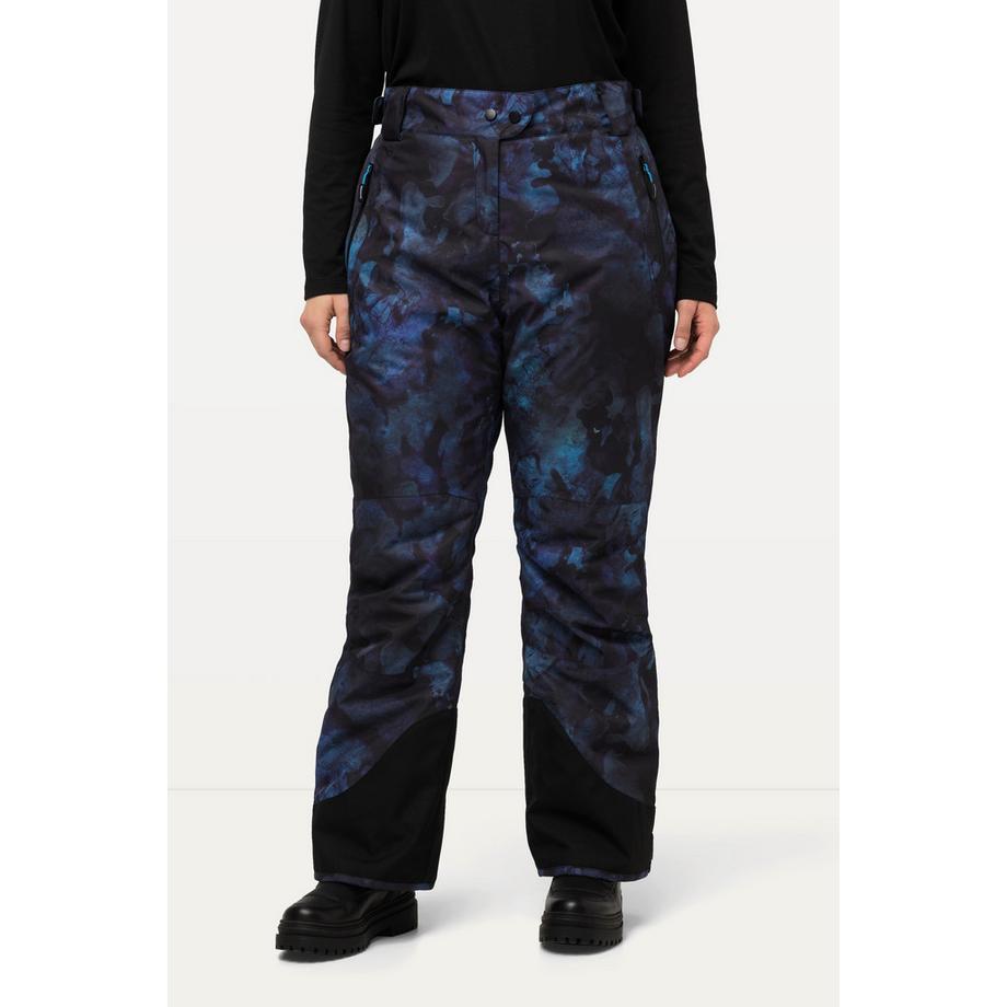 Ulla Popken Pantalon de ski fonctionnel imperméable bande à scratch  