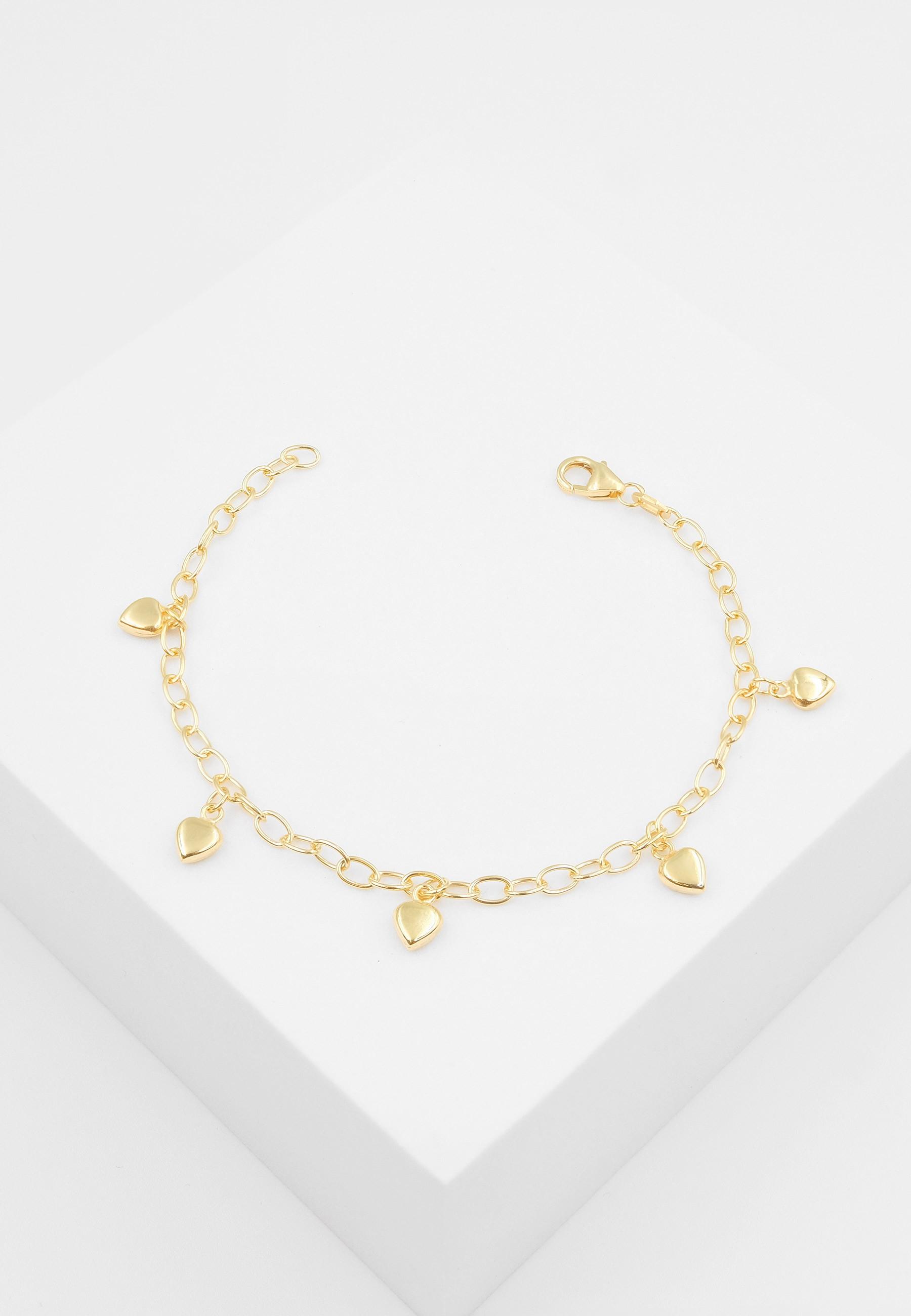 MUAU Schmuck  Bracelet Anker Herz Gelbgold 750, 2.9mm, 16cm 