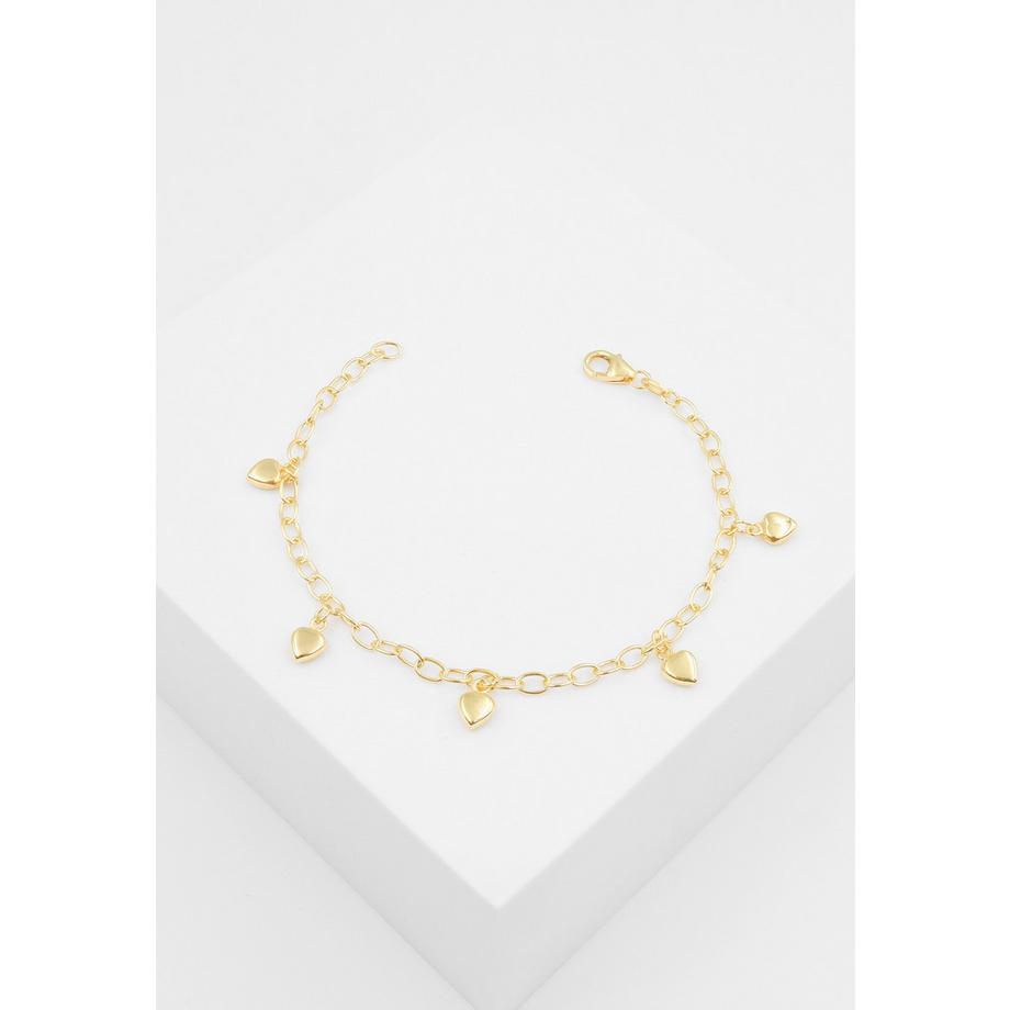 MUAU Schmuck  Bracelet Anker Herz Gelbgold 750, 2.9mm, 16cm 