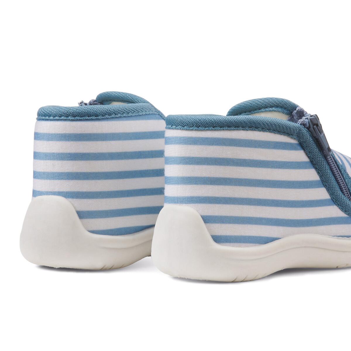 La Redoute Collections  Chaussons rayés zippés 