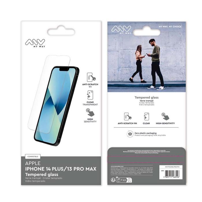 MYWAY  Verre Trempé pour iPhone 14 Plus/13 Pro Max 