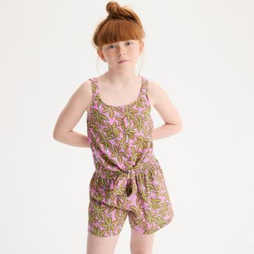 Ensemble 2 pièces top et short imprimé palmiers