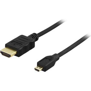 DELTACO  Câble HDMI DELTACO, mâle vers micro mâle, 3m, noir 