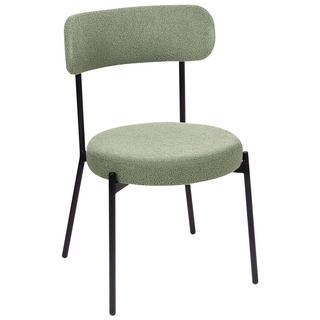 Beliani Lot de 2 chaises en Bouclé Moderne ALLISON  