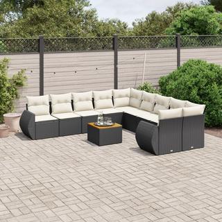 VidaXL set divano da giardino Polirattan  