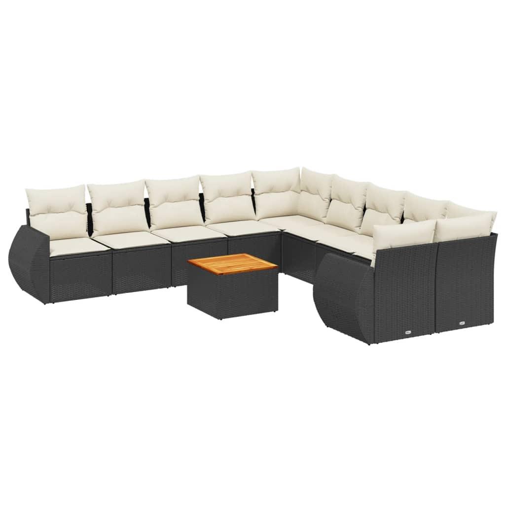 VidaXL set divano da giardino Polirattan  