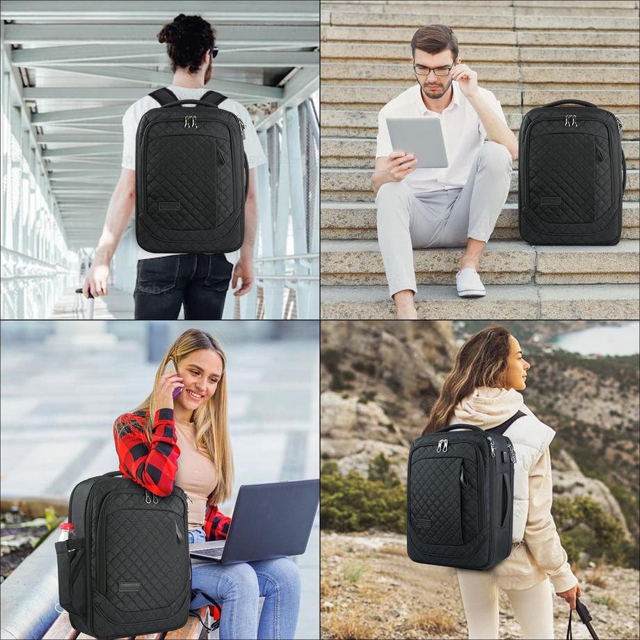 Only-bags.store  Laptop-Rucksack Business Travel Backpack Handgepäck Wasserdicht mit Hard Peel 