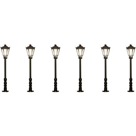 PIKO  6 lampadaires H0 