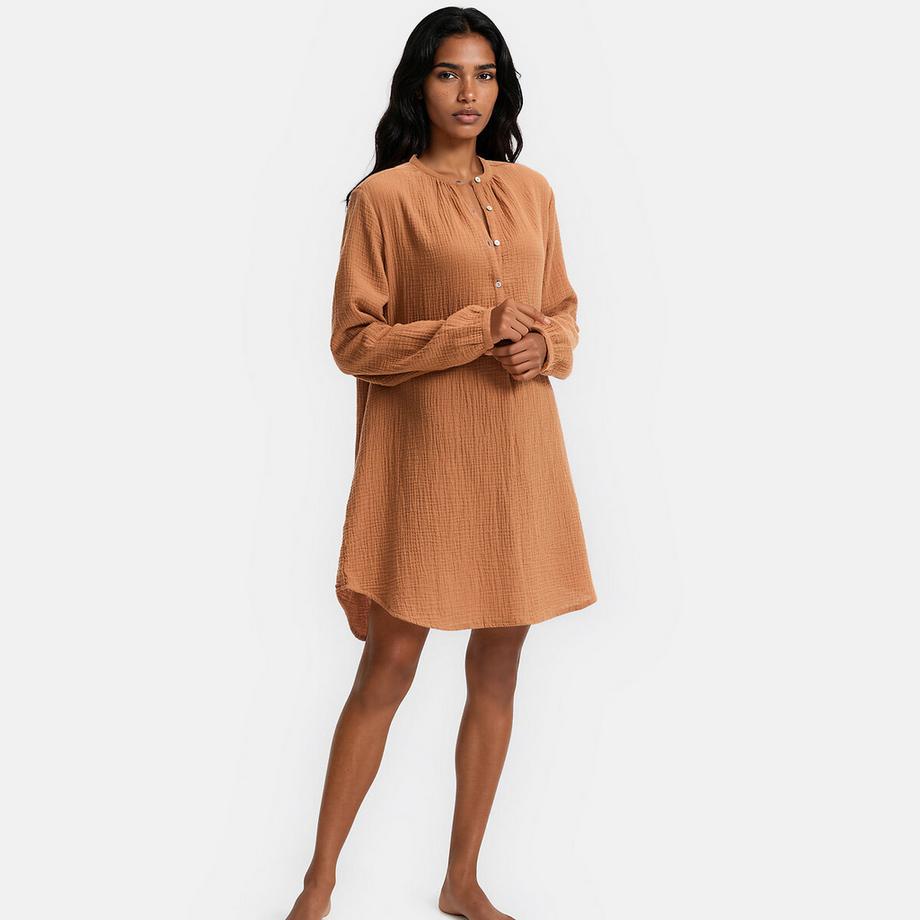 Chemise de nuit en gaze de coton