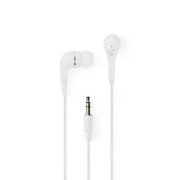 Kabel -Kopfhörer | 3,5 mm | Kabellänge: 1,20 m | Volumensteuerung | Weiß