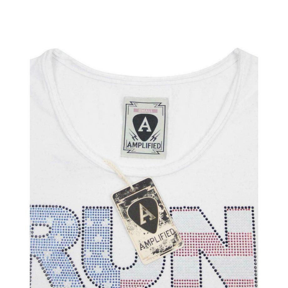 Amplified Run DMC USA Strassstein Design T-Shirt  