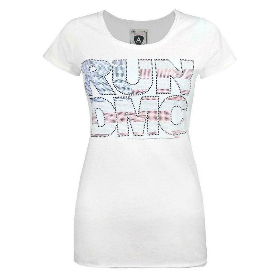 Run DMC TShirt mit USAStrasssteinDesign