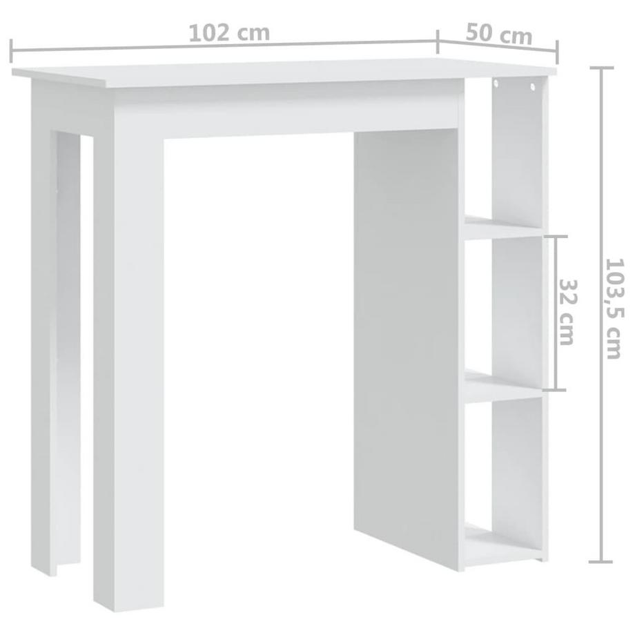 VidaXL Bartisch holzwerkstoff  