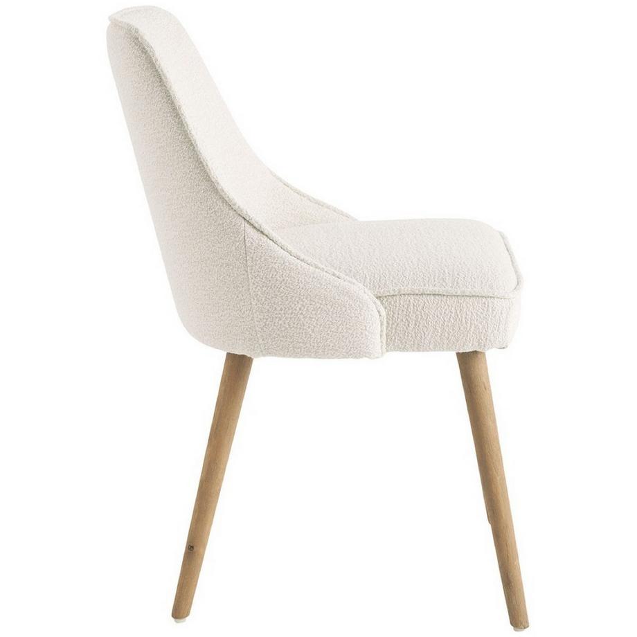 Blanc d'Ivoire Sedia da pranzo Marcus Bouclé crema  