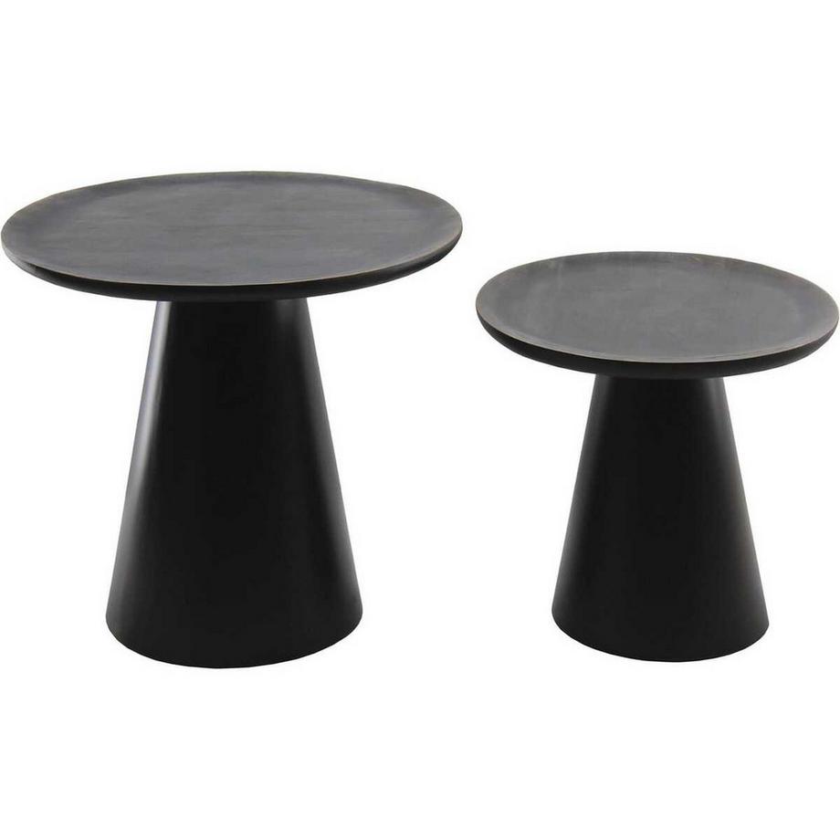 mutoni Tavolino Zainab rotondo (set di 2)  