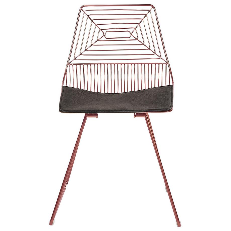 Beliani Esszimmerstuhl 2er Set aus Stahl Industriell BEATTY  