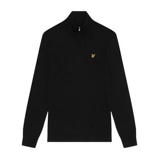 LYLE & SCOTT  Pullover mit kurzem Reißverschluss  Emblem 