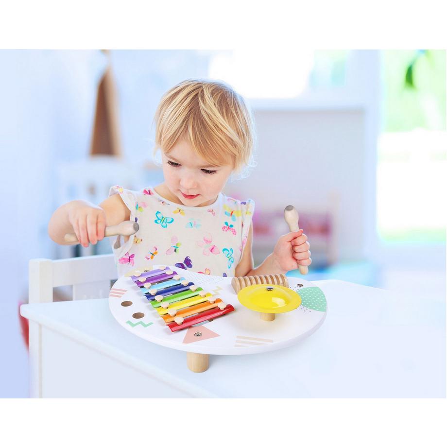 B2X  Table avec instruments, table musicale, cymbales +18m ECOTOYS 