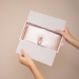 VBEAUTY  Premium Deep Sleep Seiden Schlafmaske - Rosé 