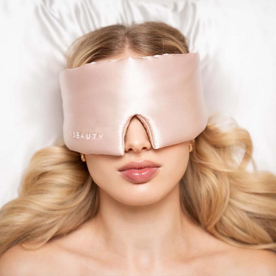 VBEAUTY  Premium Deep Sleep Seiden Schlafmaske - Rosé 