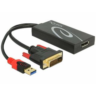 DeLock  Adaptateur  DVI-D USB DisplayPort 