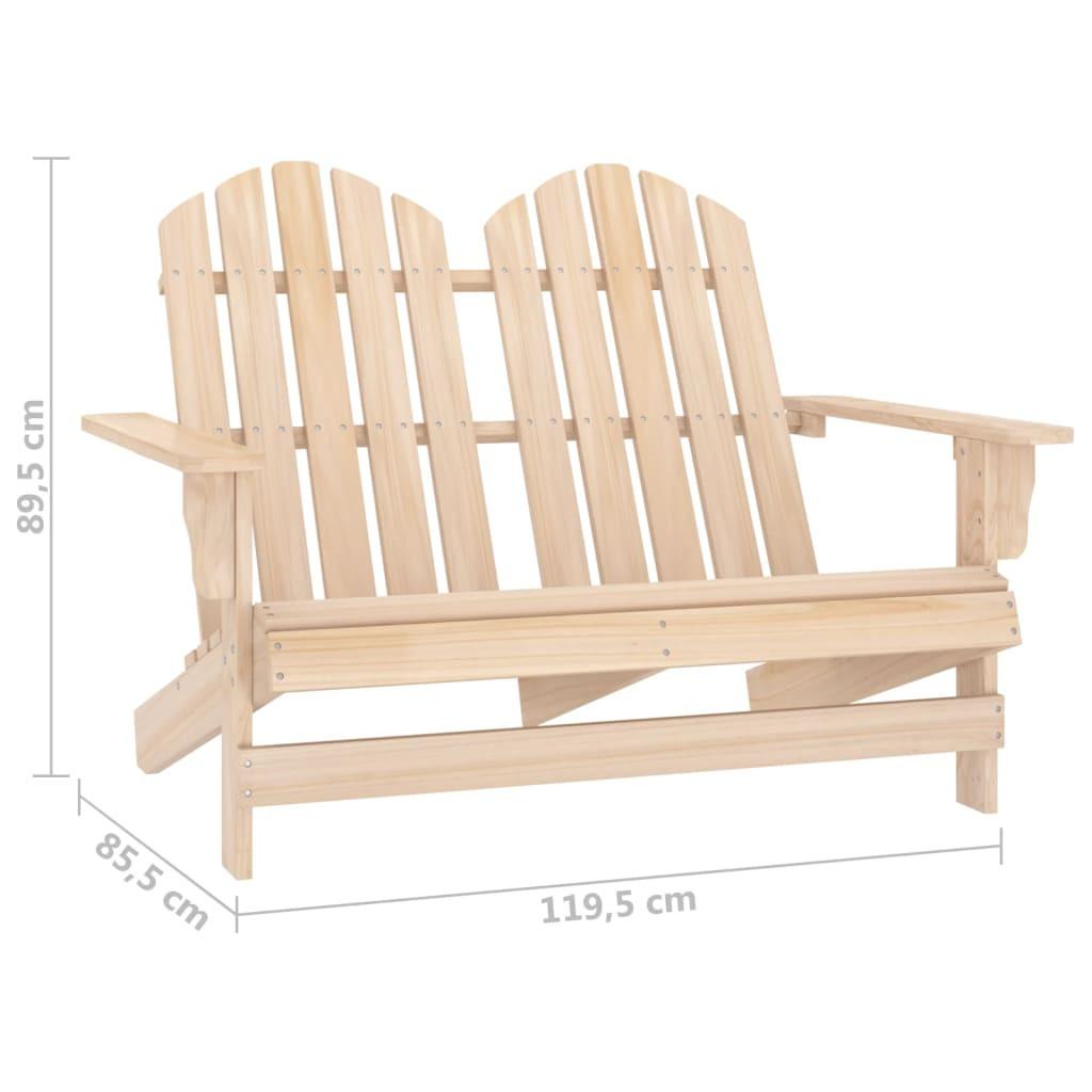 VidaXL Chaise de jardin bois  