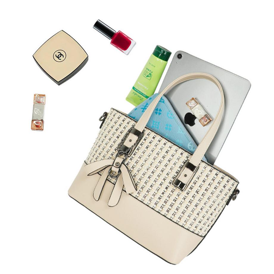 Gallantry Texturierte Netzstruktur Tote Bag mit abnehmbarem Riemen  