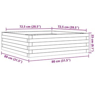 VidaXL fioriera da giardino Legno di douglas  